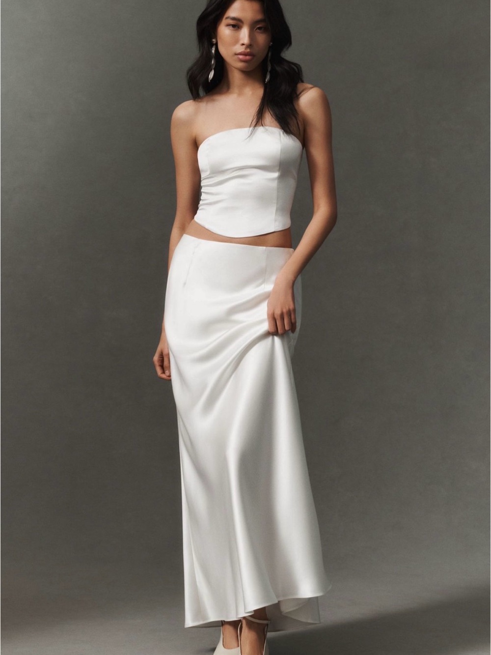 The Vienna stain slip skirt and corset top by mare mare